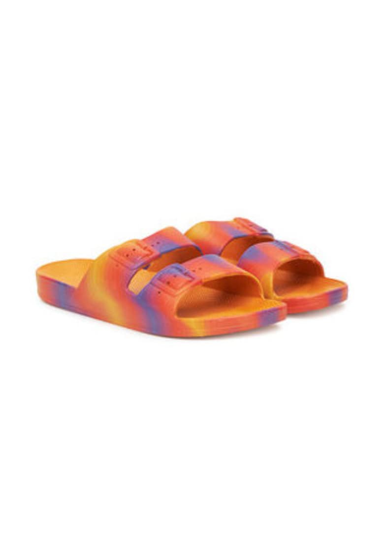 Papuci dama -  multicolor - din plastic
