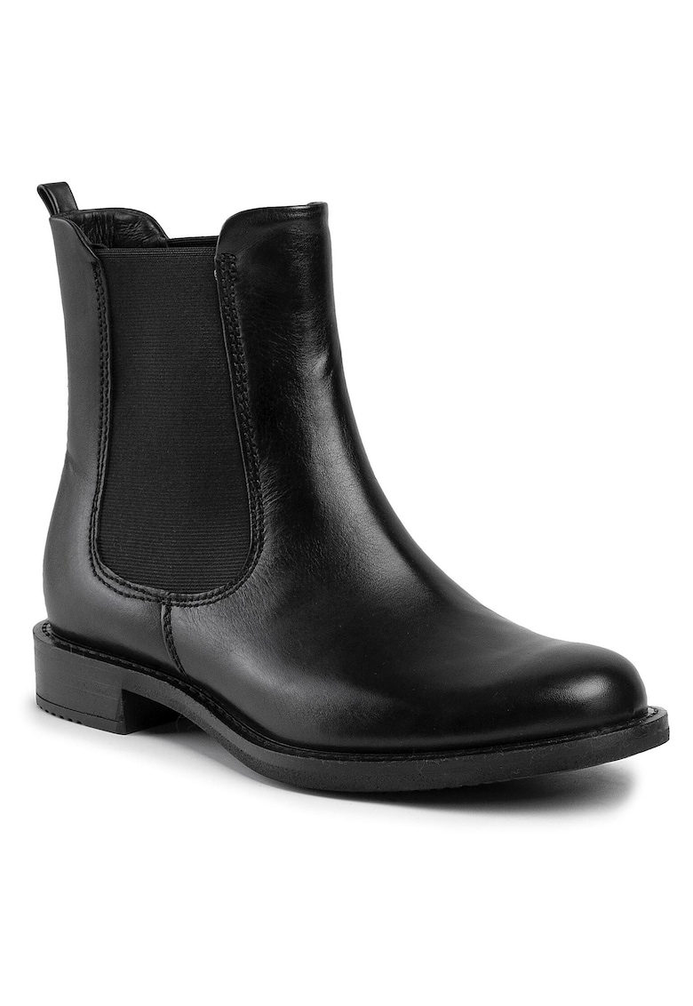Cizme dama -  Chelsea - piele naturala - negru