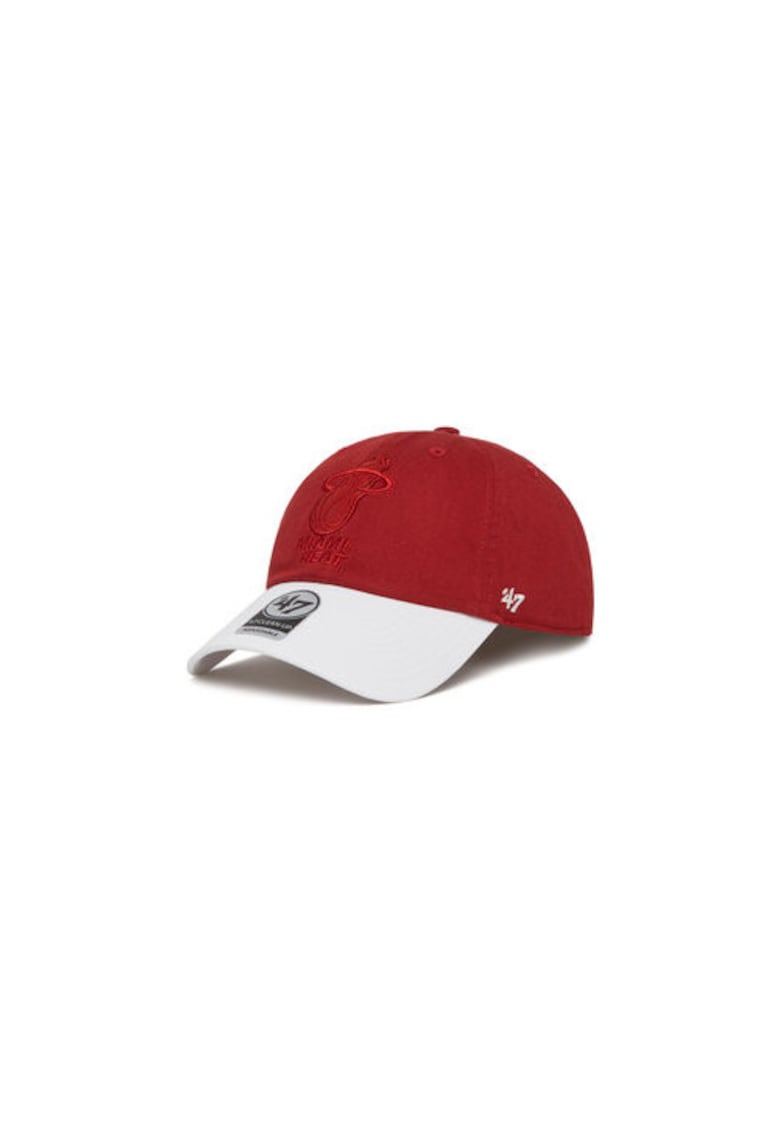 Sapca de baseball barbateasca -  305429445 - material textil - rosu+alb - universal