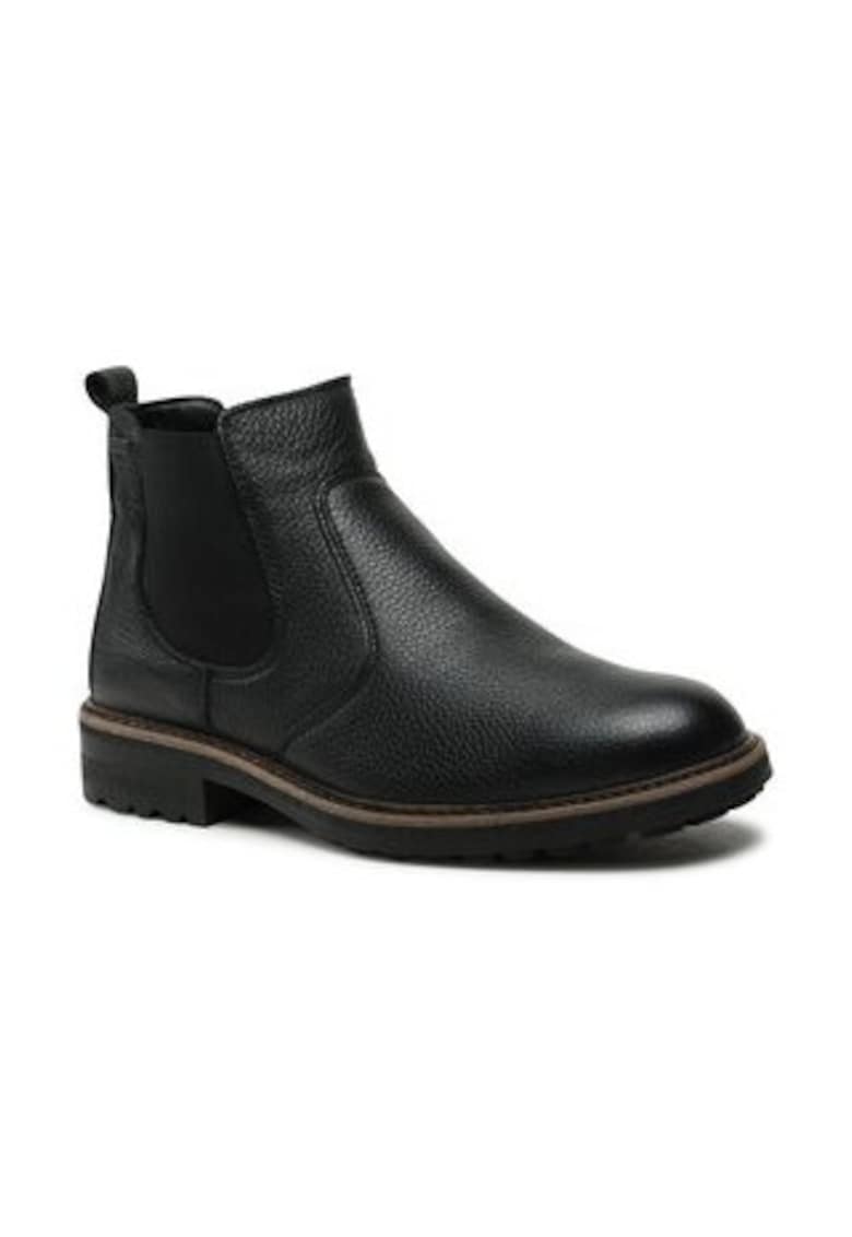 Ghete barbati -  piele naturala - negru