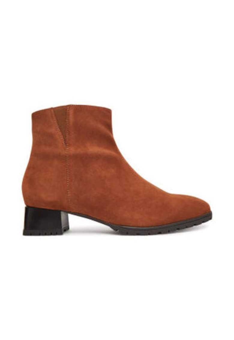 Botine dama -  piele naturala - maro
