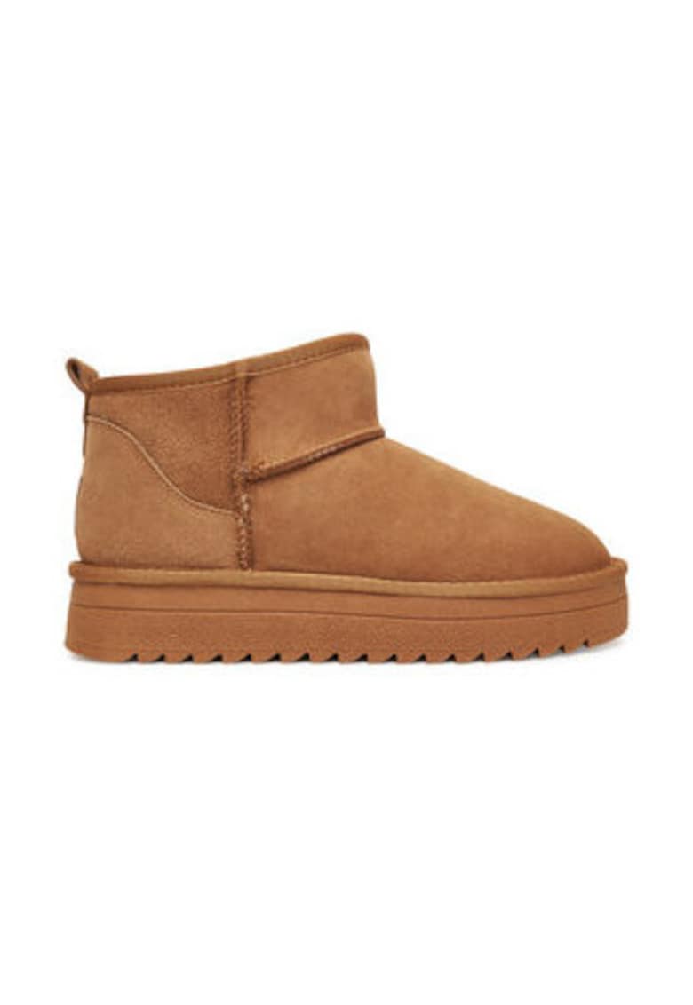 Ghete dama 305490834 -  Piele naturala - Maro