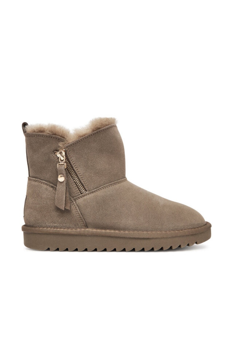Ghete dama 305490841 -  Piele naturala - Gri
