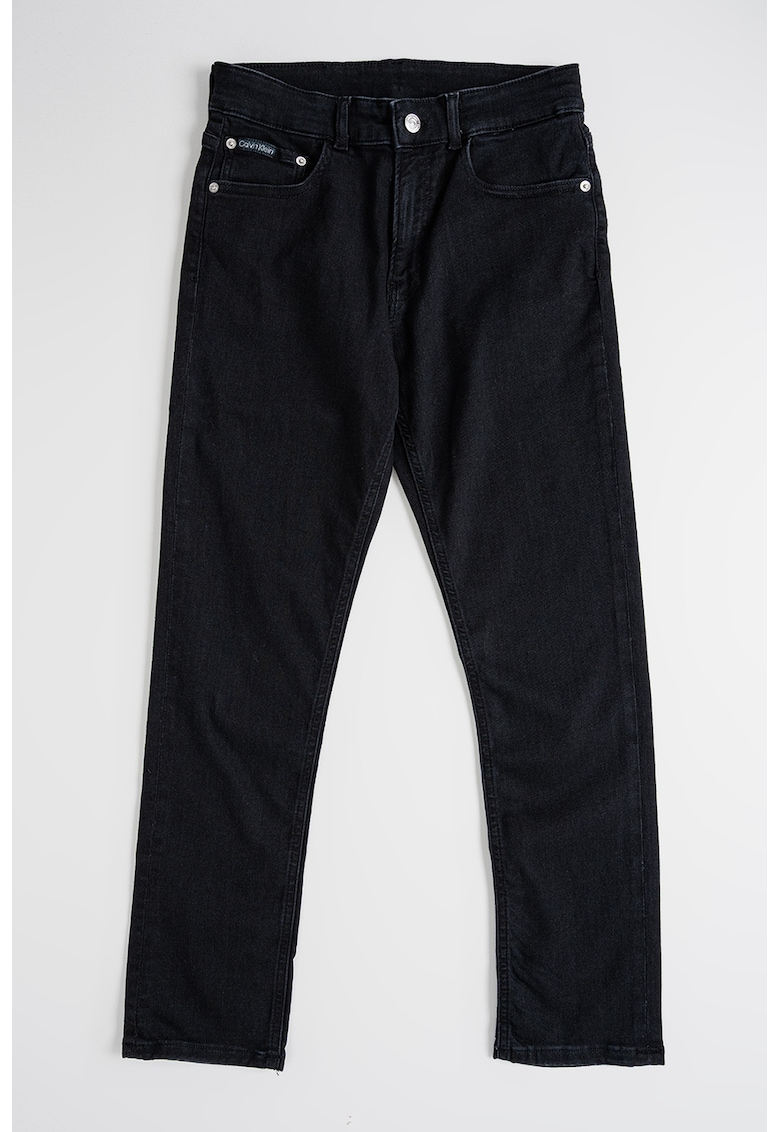 Blugi dad fit - Negru stins
