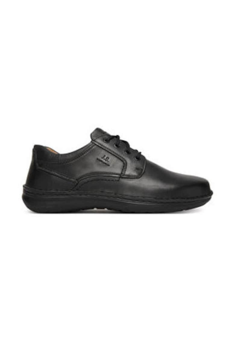 Pantofi barbati -  din piele naturala - negru