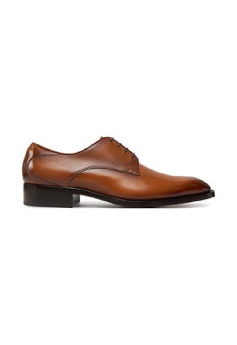 Pantofi barbatesti -  piele naturala - maro - eleganti - confortabili -
