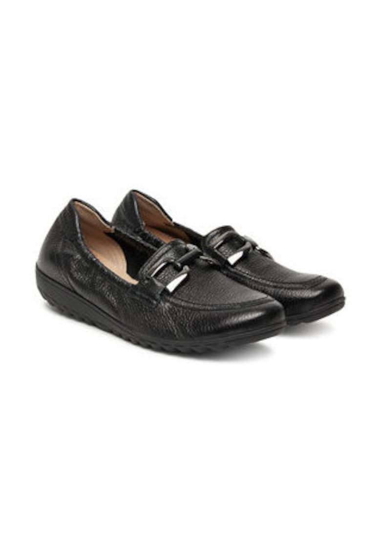 Pantofi dama -  negru - piele naturala