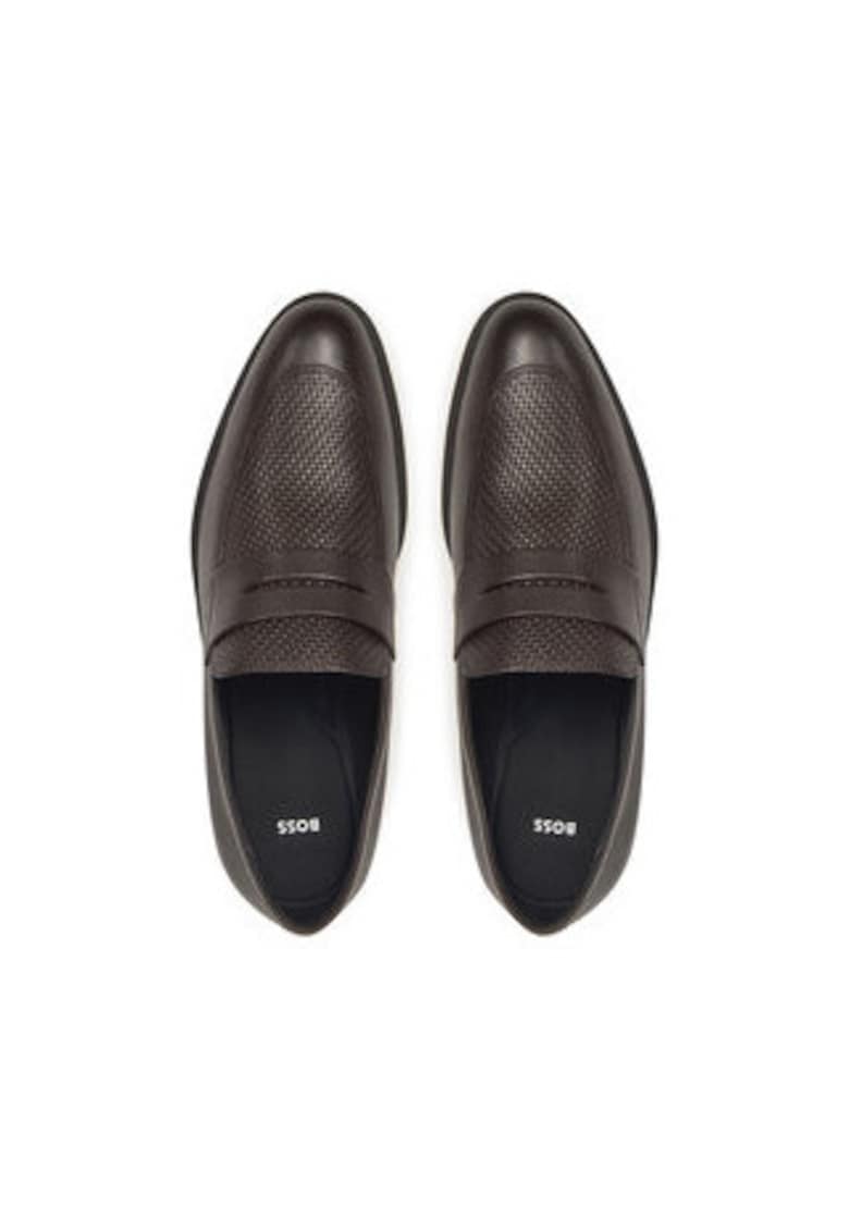 Pantofi barbatesti -  piele naturala - maro - slip-on