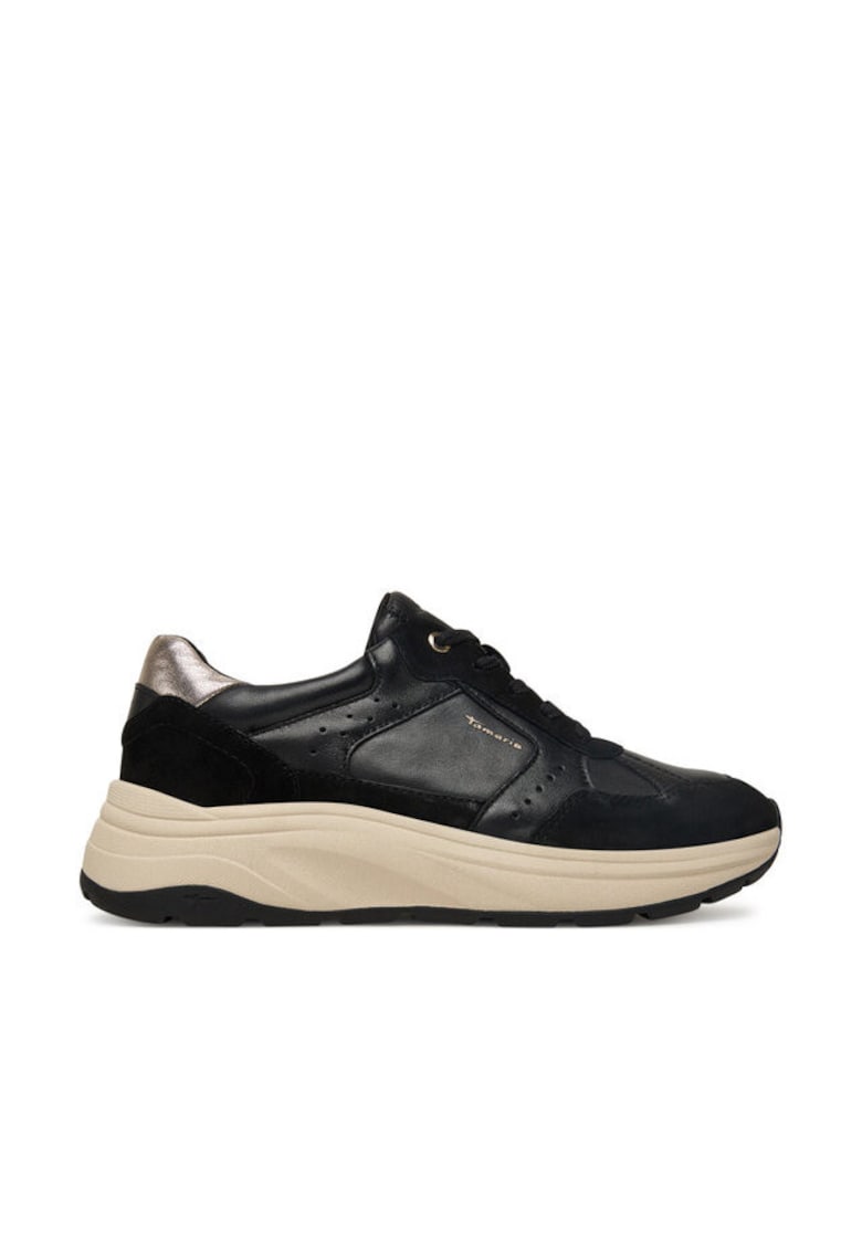Tenisi de dama -  305247452 - piele naturala - negru