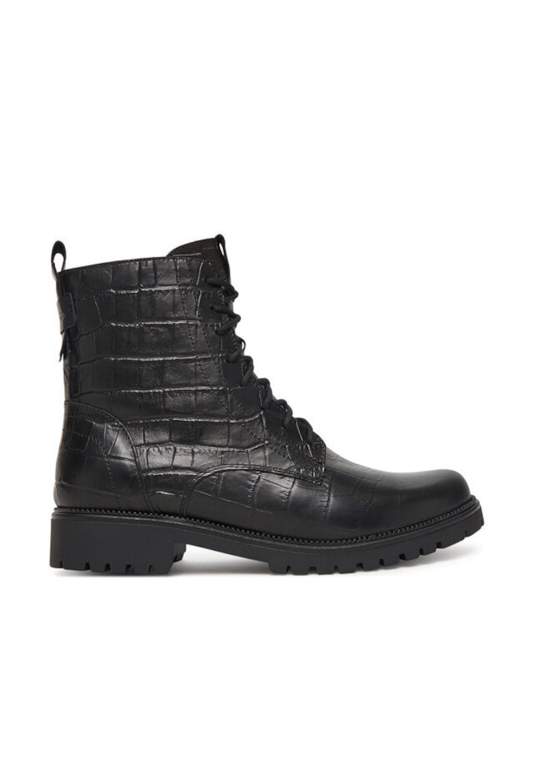 Botine dama  piele naturala - negru