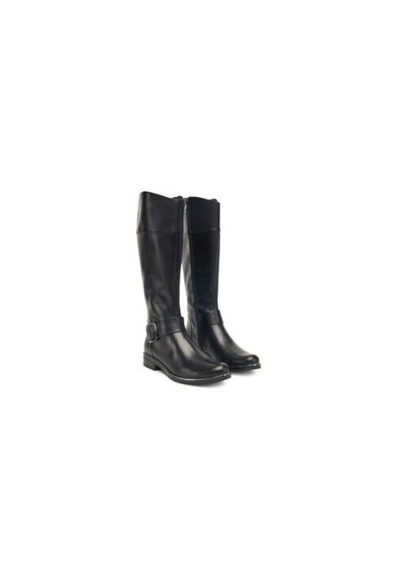 Czime de calarie dama -  piele naturala - negru