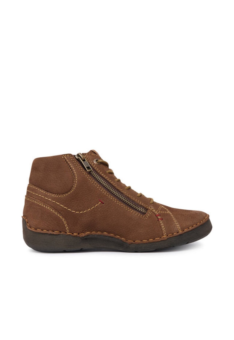 Botine dama -  piele naturala - maro