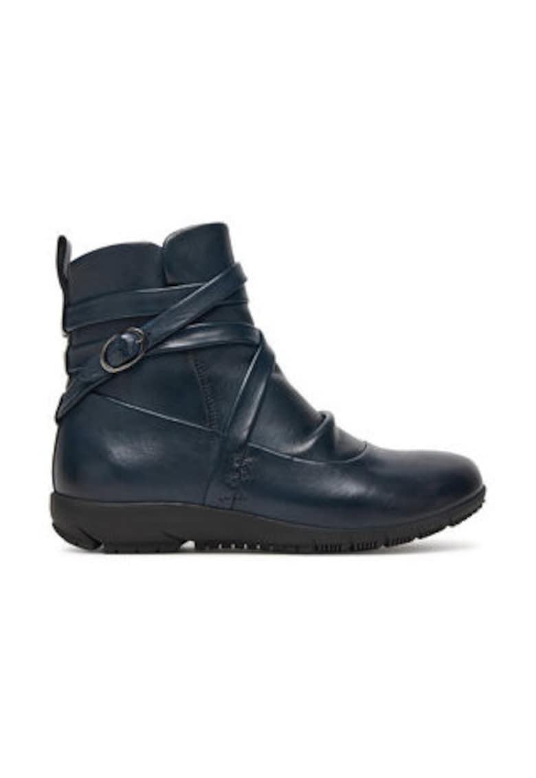 Botine dama -  piele naturala - albastru