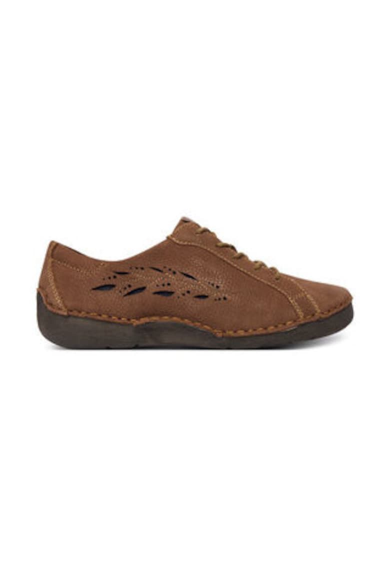 Pantofi dama  piele naturala - maro
