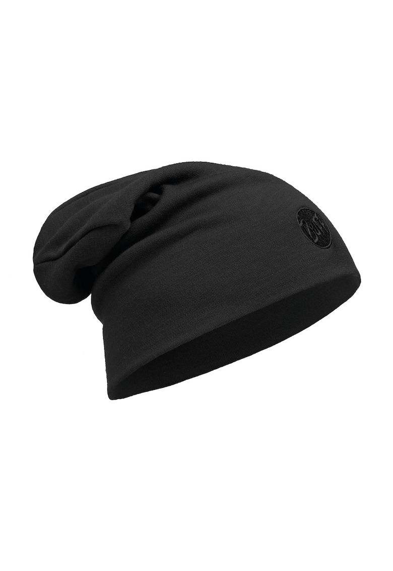 Caciula  din lana heavyweight loose solid black pentru adulti