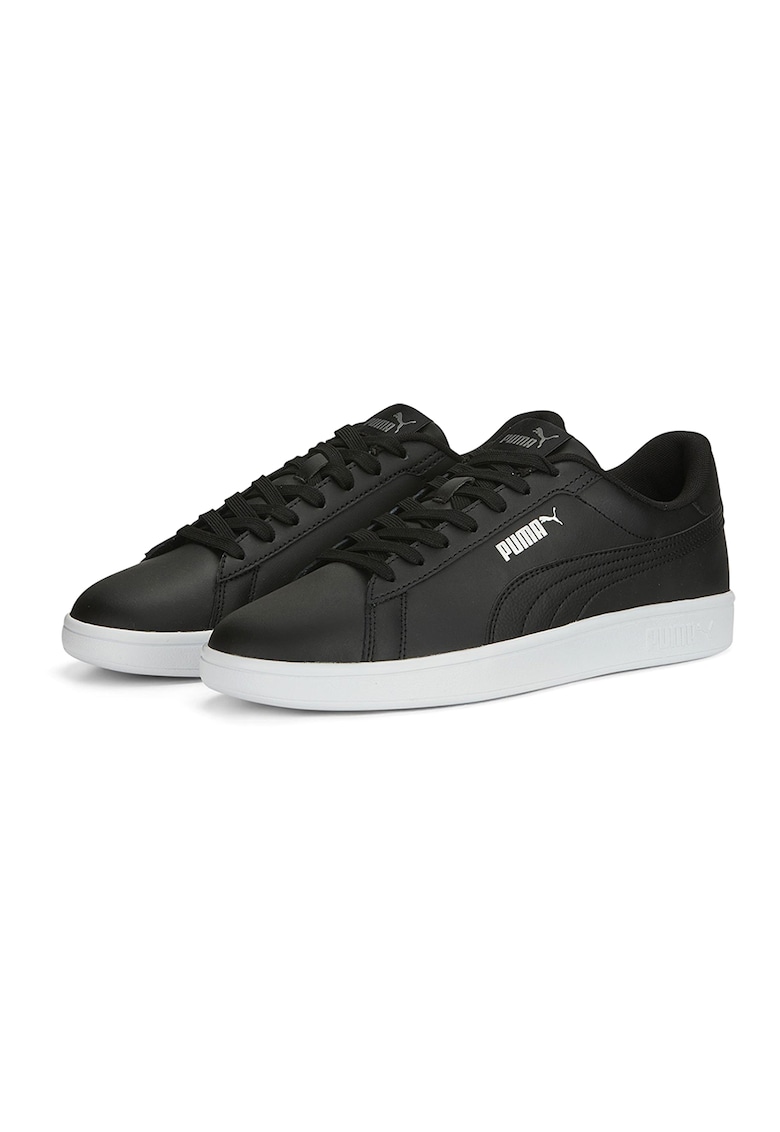 Pantofi sport Smash 3.0 de piele ecologica si piele - Negru