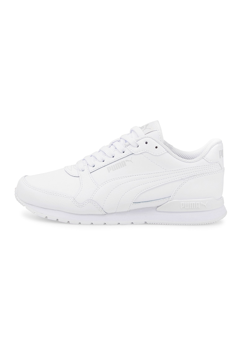 Pantofi sport de piele ecologica si piele ST Runner v3 - Alb