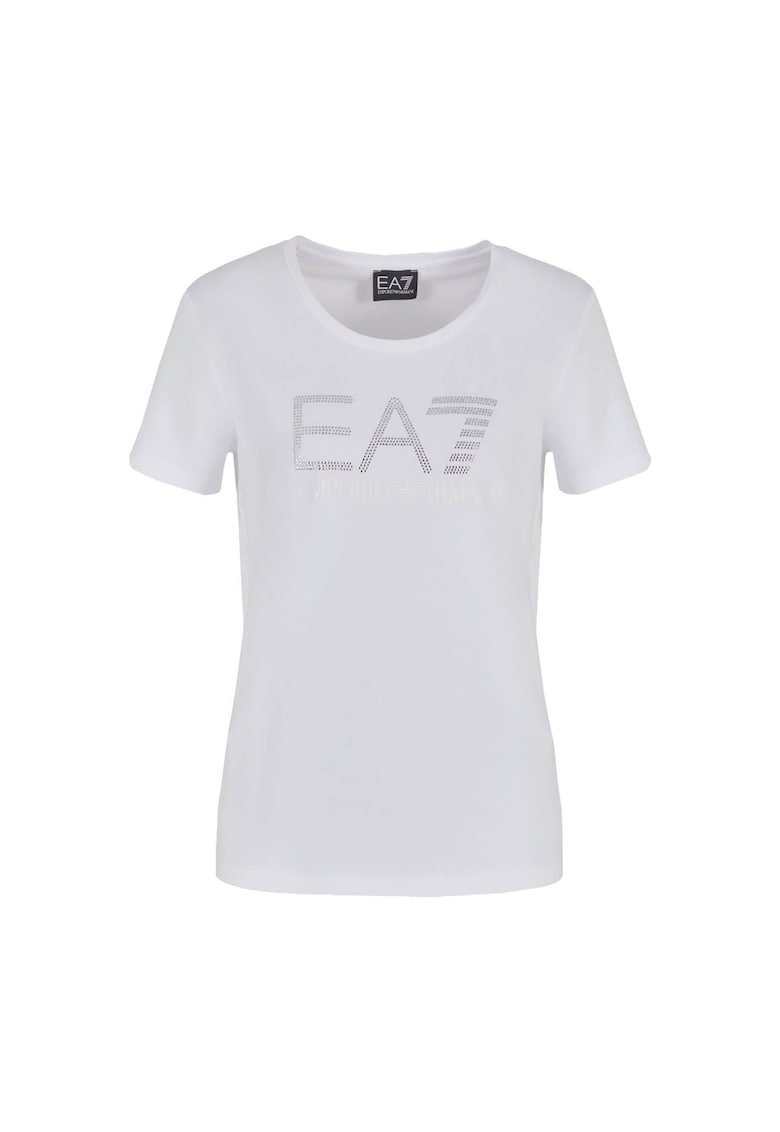 Tricou  EA7 Logo Series 30642 - Alb