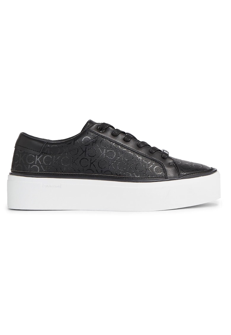 Pantofi sport  pentru Femei - flatform cupsole lace up-epi mn - HW0HW01670-0GK - Negru - Negru