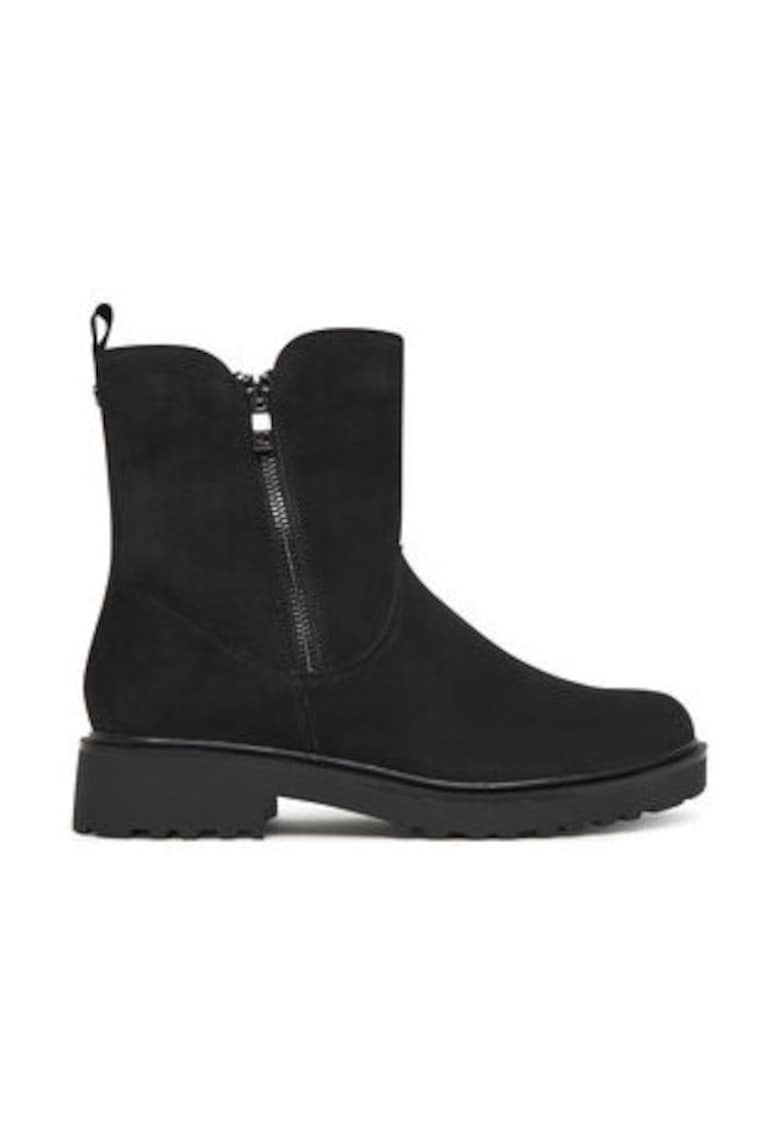 Ghete dama  negru - piele naturala - Negru
