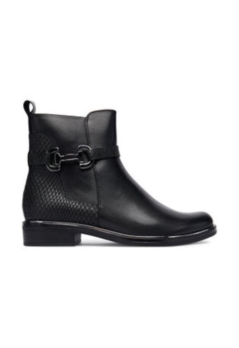 Botine -  piele naturala - negru - Negru