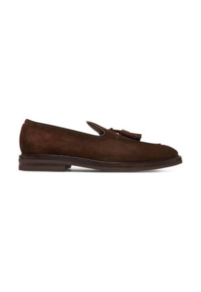 Pantofi barbati  piele naturala - Maro