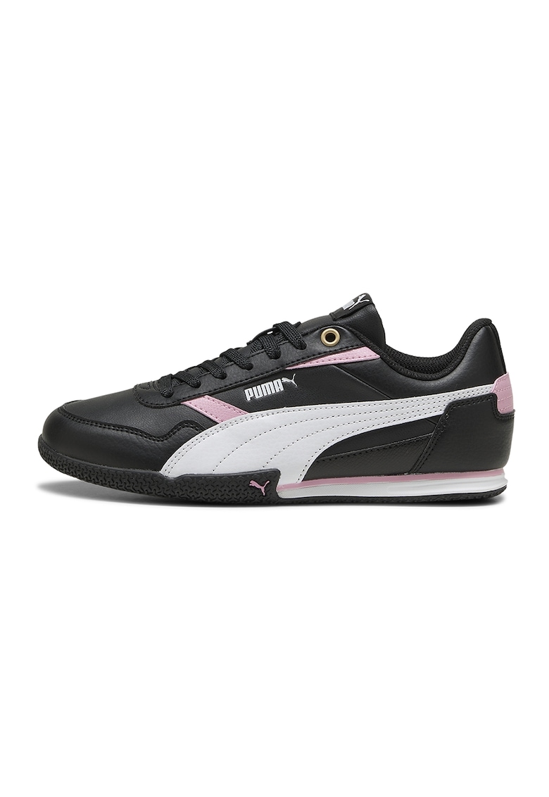 Pantofi sport Bella Donna din piele ecologica - Alb/Negru/Roz