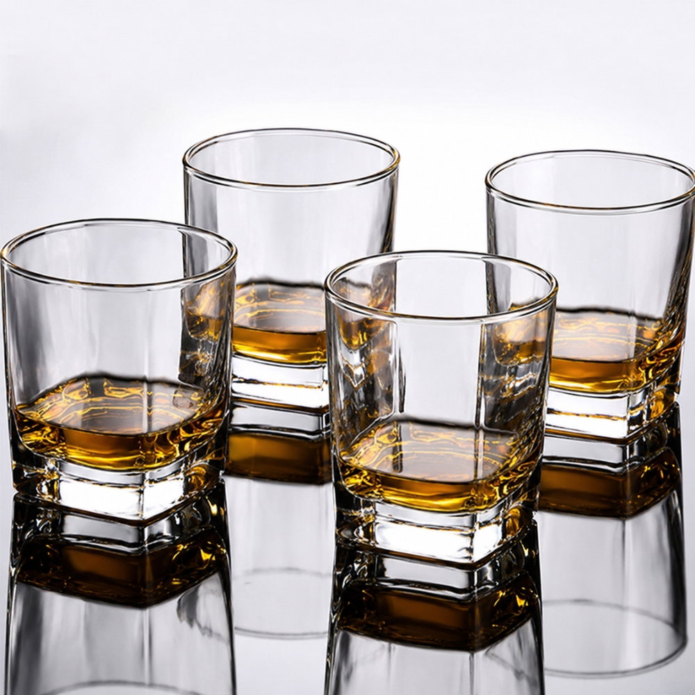 Set 4 Pahare whiskey Small Square
