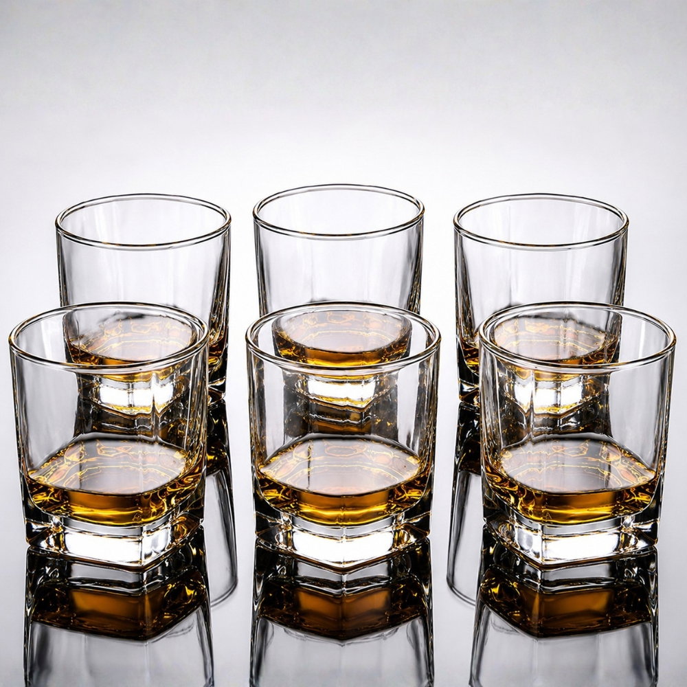 Set 6 Pahare whiskey Small Square