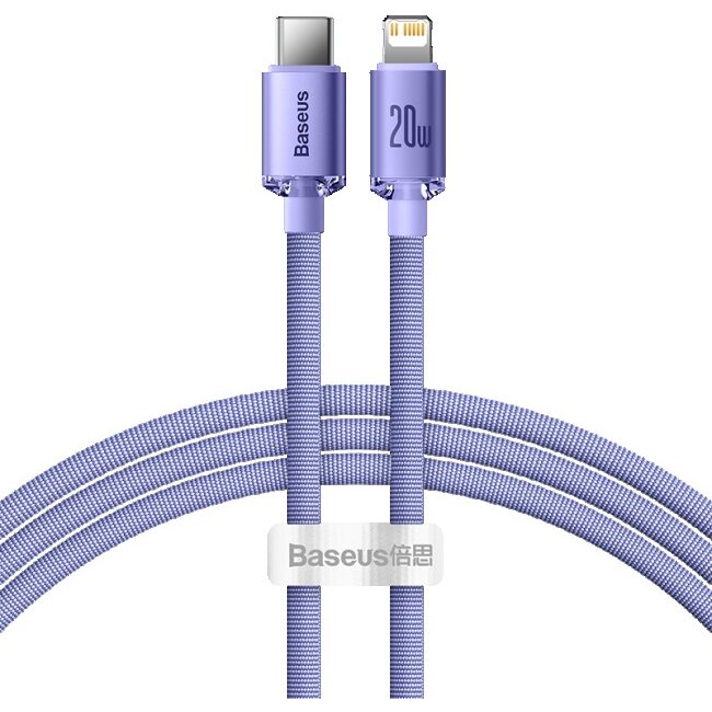 Cablu Date USB-C - Lightning Crystal Shine 20W PD 1.2m Mov