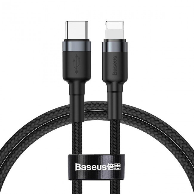 Cablu Date/Incarcare USB-C Lightning 1m Negru