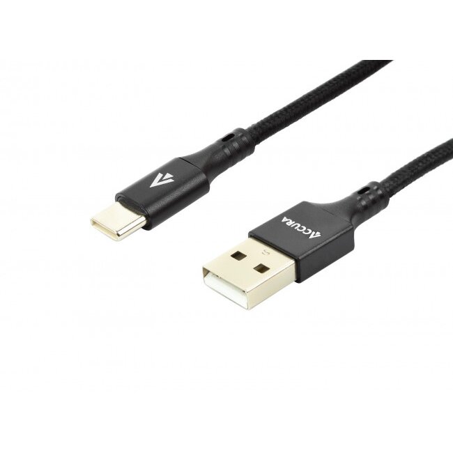 Cablu Date USB-A 2.0 - USB-C 1m   Negru