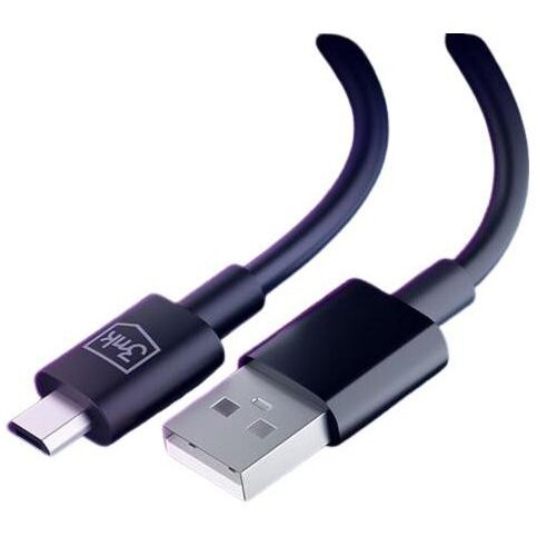 Cablu Date microUSB -  USB 2.0 A 2.4A TPE 1.2m Negru