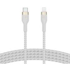 Cablu De Date\Incarcare USB-C to LTG Braided  2M Alb