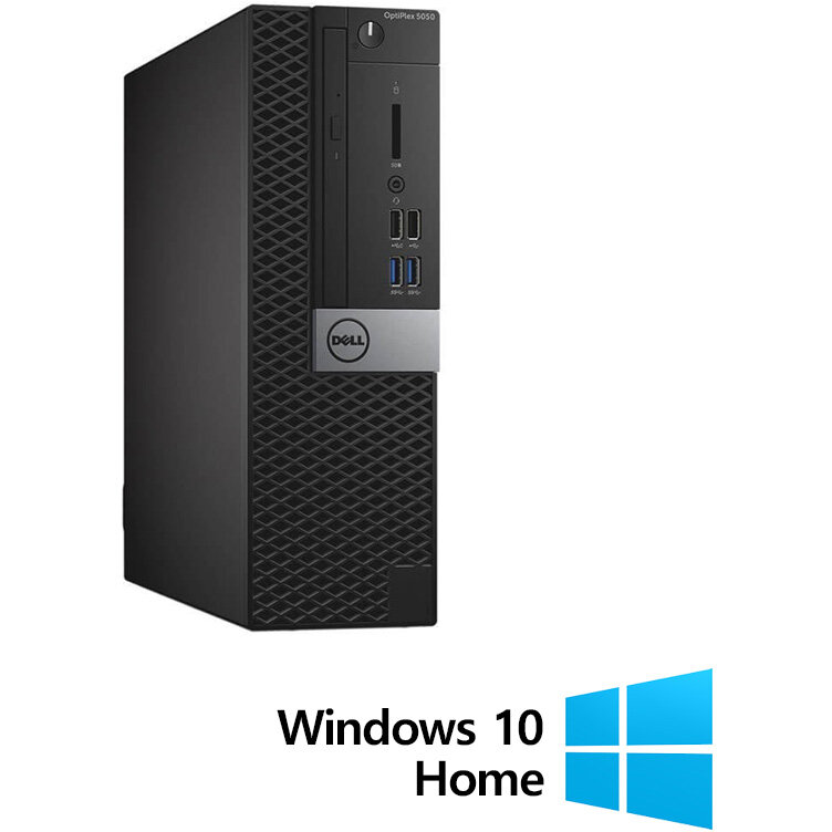 Calculator Refurbished  OptiPlex 5050 SFF, Intel Core i5-7500 3.40GHz, 8GB DDR4, 256GB SSD + Windows 10 Home
