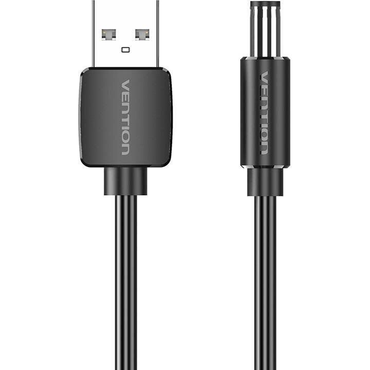 Cablu de date CEYBG, USB la DC, 4V, 3A, 1.5m, Negru