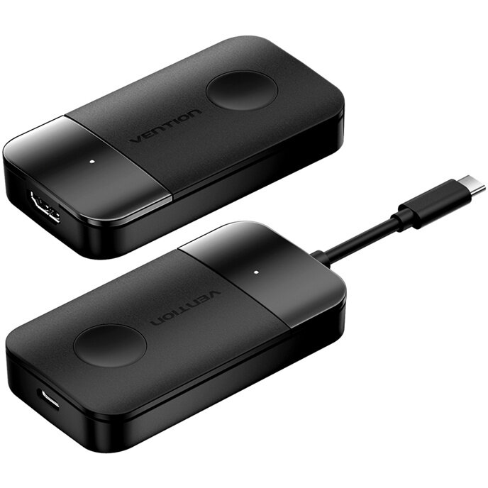 Cablu de date ADOBB, USB-C tata la HDMI mama, 4K, 30Hz, 5 GHz, 0.3m, Negru