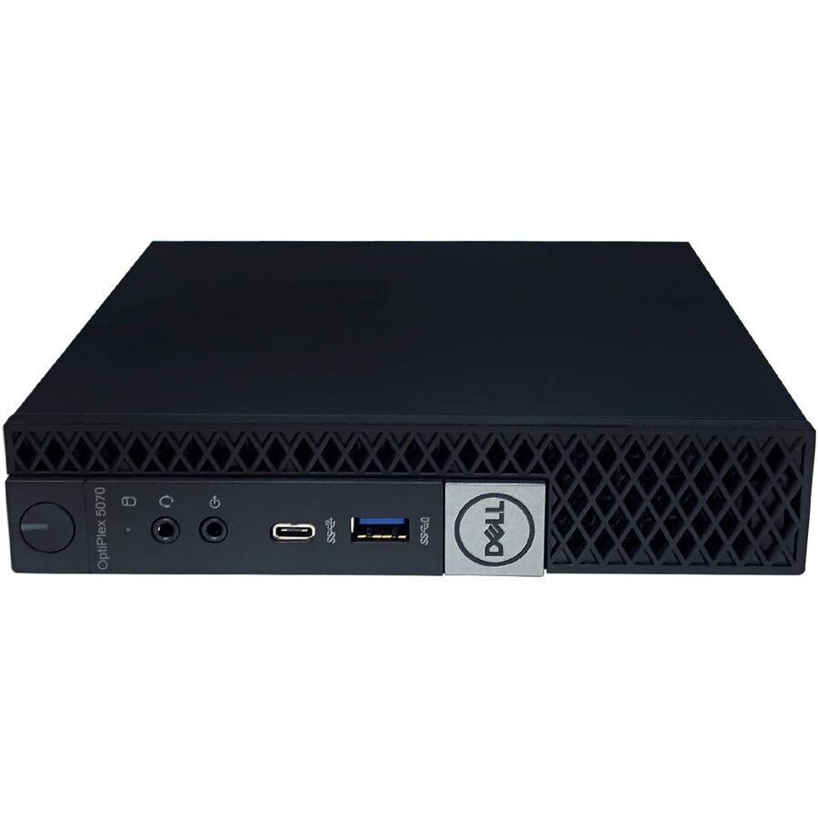 Mini PC Refurbished OptiPlex 5070 Intel Core i5-9500T 8GB 256GB SSD Windows 11 Pro Black