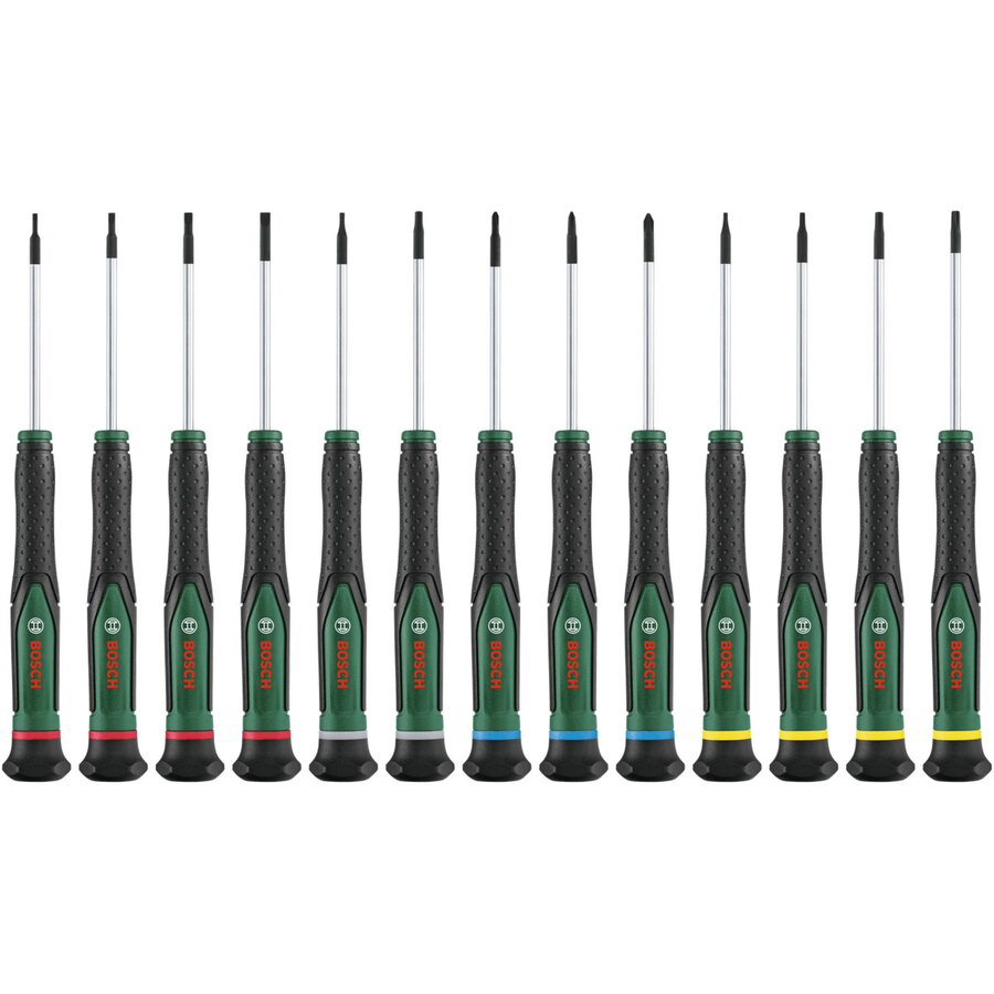 Oferte la Bosch Powertools precision screwdriver set, 13 pieces (green/black)