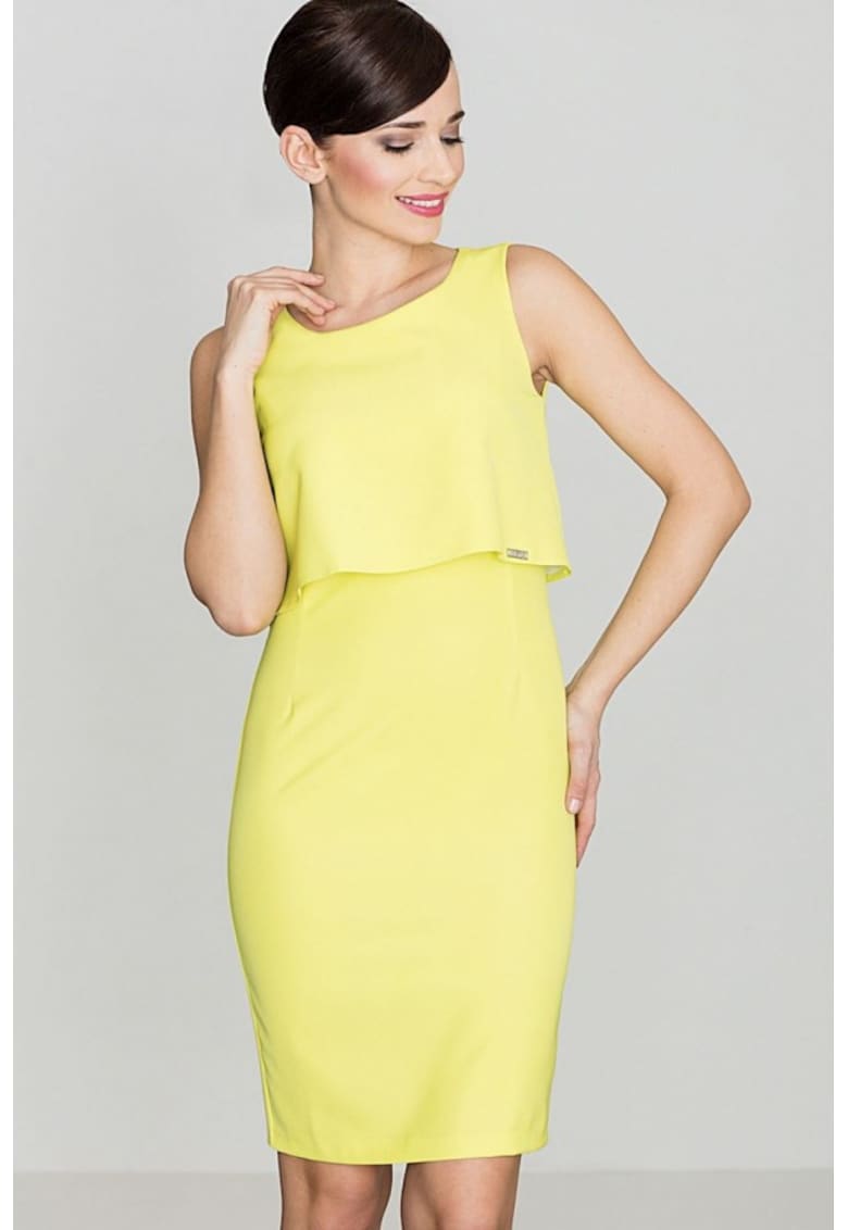 Rochie de zi model 114321 - Galben