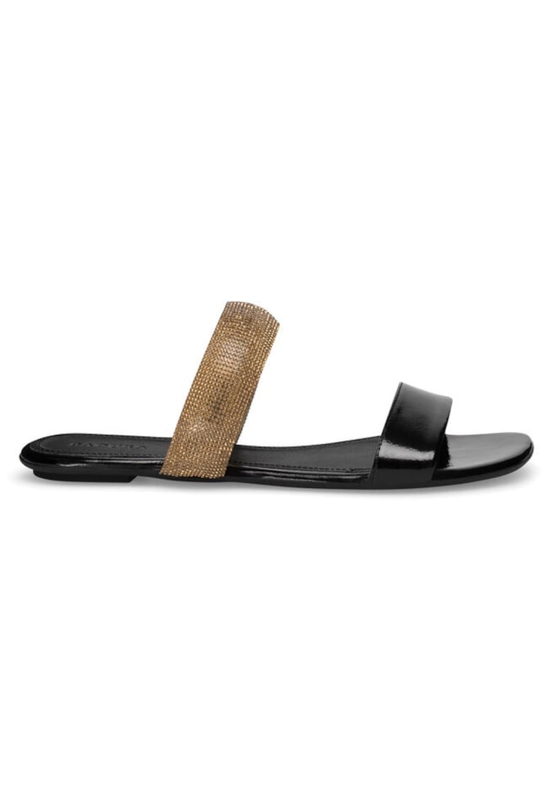 Slapi dama - 2190 -  Piele naturala - Negru
