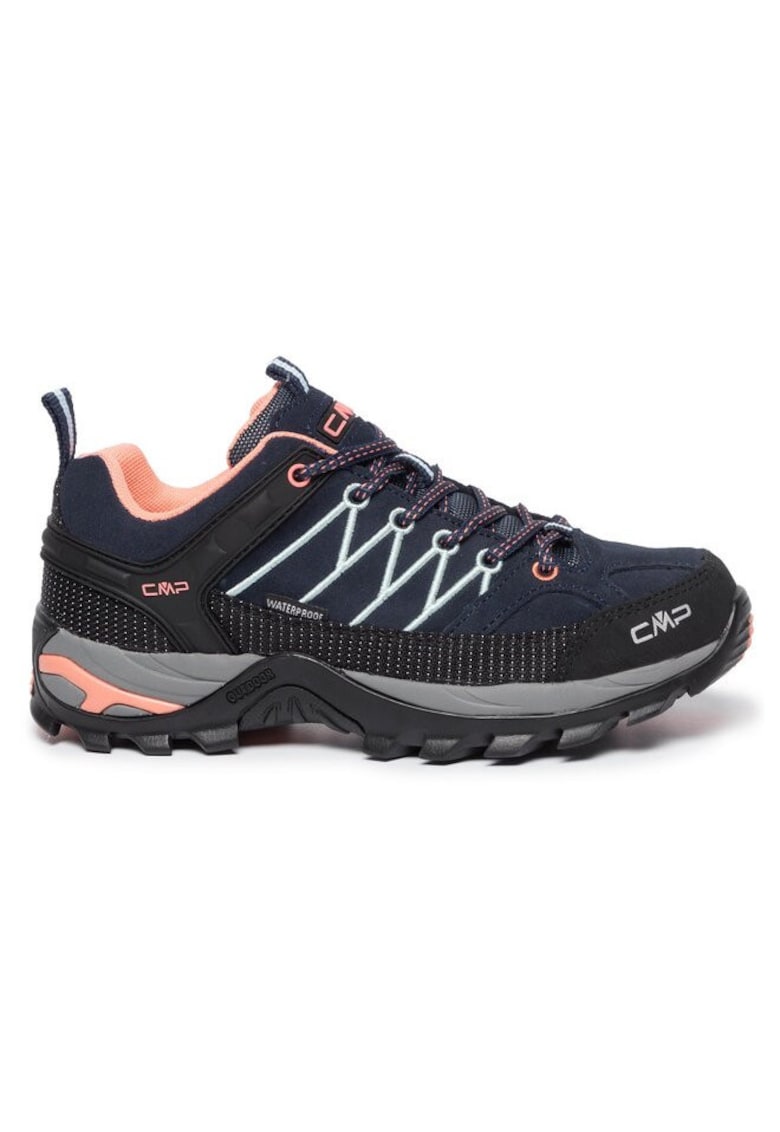 Bocanci trekking dama  206359520 - Piele naturala - 37 EU - Albastru