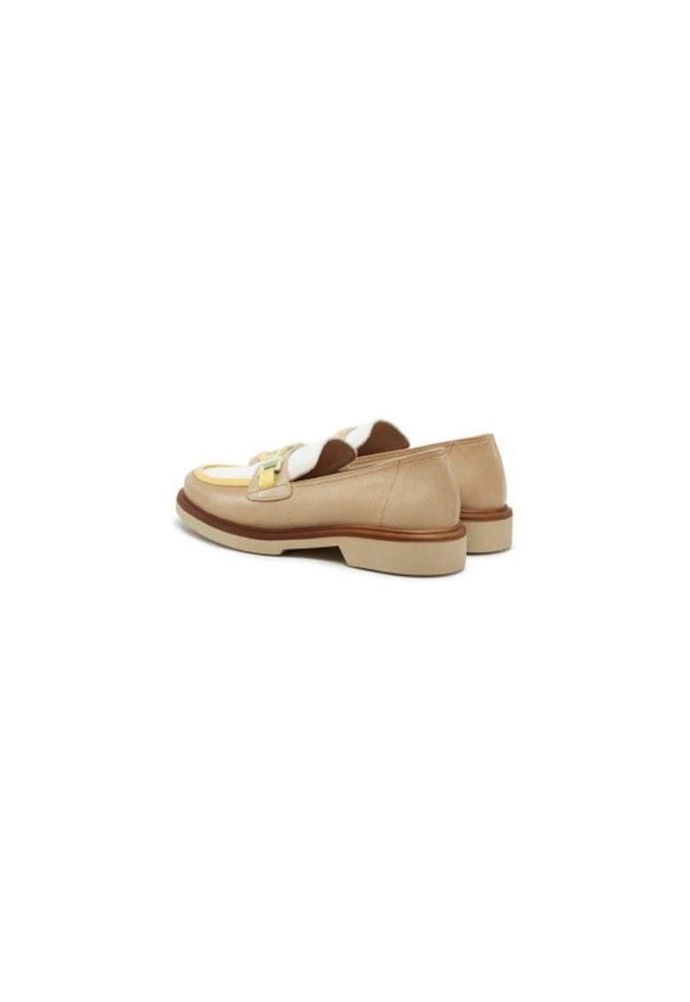 Oferte la Mocasini dama  305055194 - Piele naturala - Bej - Bej