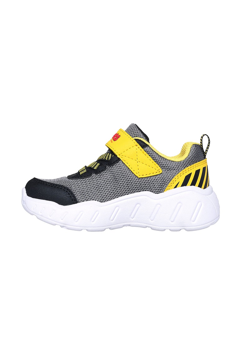 Pantofi sport Play Scene cu model si velcro - Negru/Galben