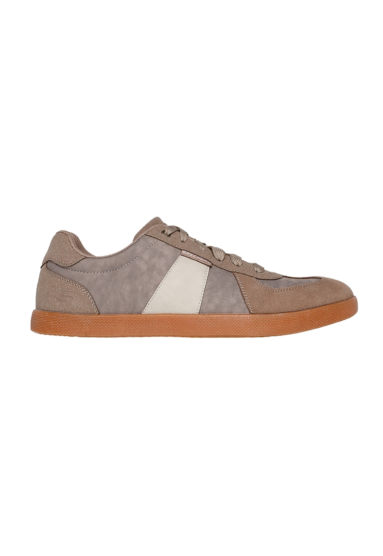 Pantofi sport cu garnituri din piele intoarsa Placer - Camilo - Maro taupe deschis