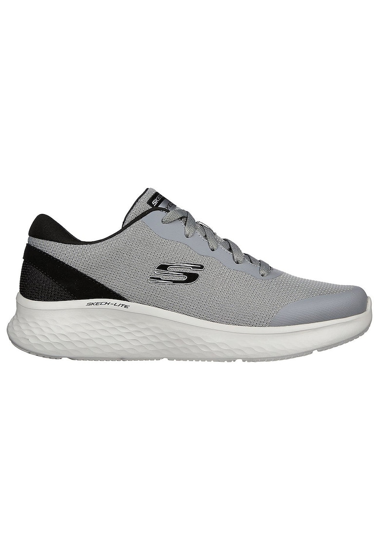 Pantofi sport cu amortizare si detalii peliculizate Skech-Lite Pro - Clear Rush - Gri
