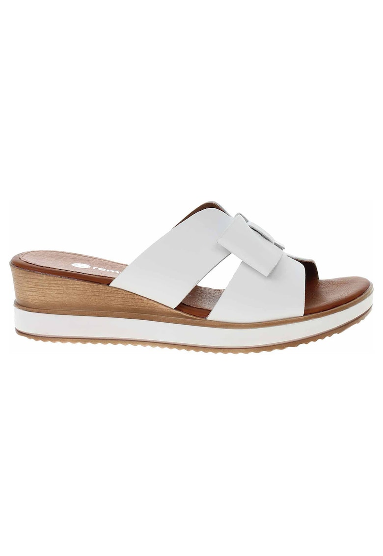 Papuci dama - Piele -  D6456-00 - alb - Alb