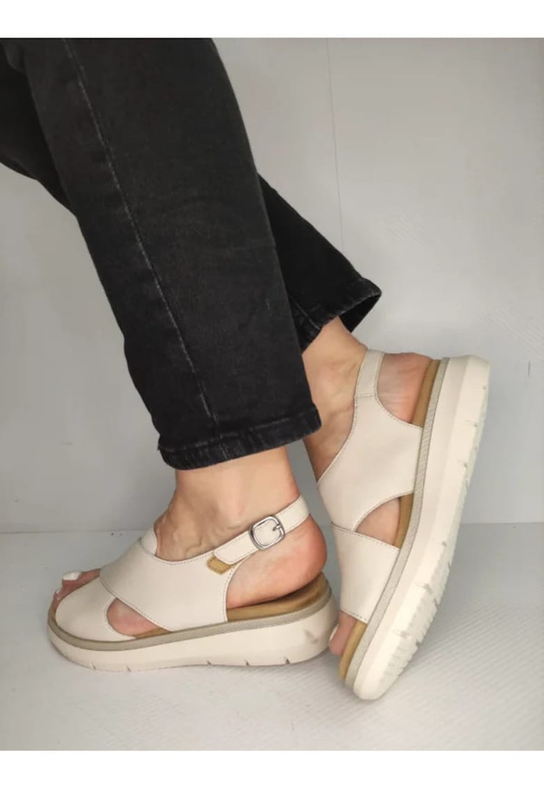 Sandale Casual Dama  D2K56-60 Bej - Bej - Bej