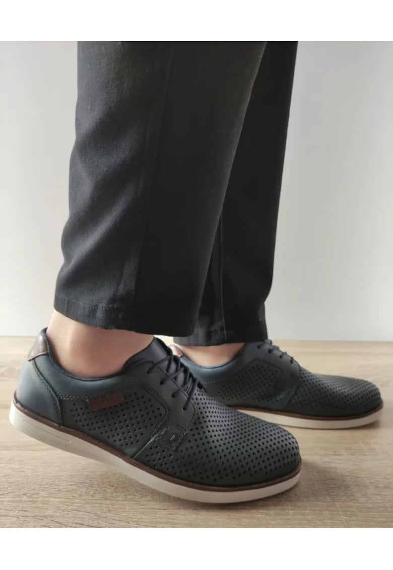 Pantofi Casual Perforati Barbati  B2306-14 Bleumarin - Albastru - Albastru