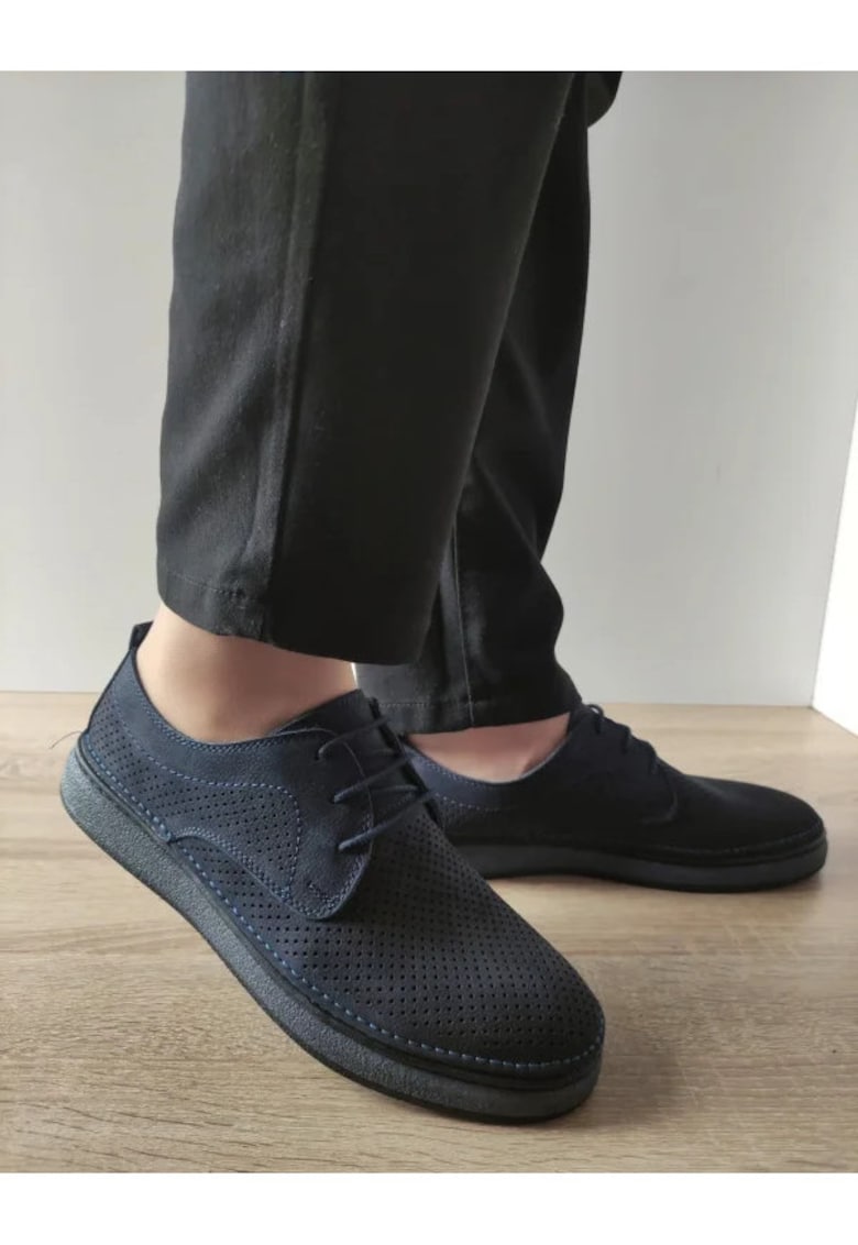 Pantofi Casual Perforati Barbati  B69-321 Bleumarin - Albastru - Albastru